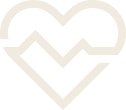Heart with ECG heartbeat line